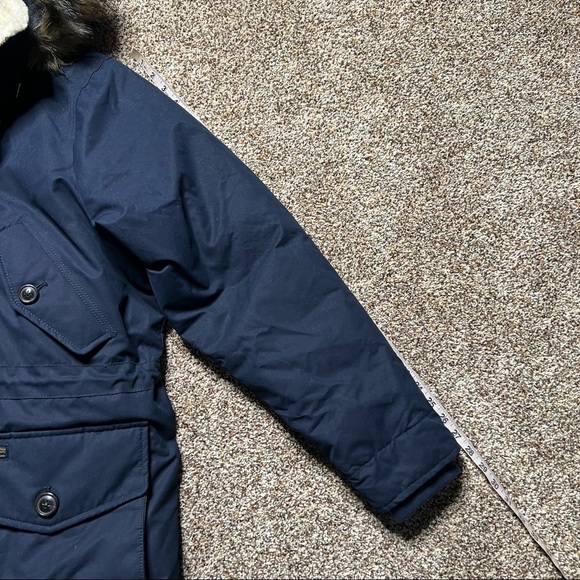 NWOT Abercrombie & Fitch Down Filled Insulated Jacket Coat Size XL Blue - Picture 5 of 11